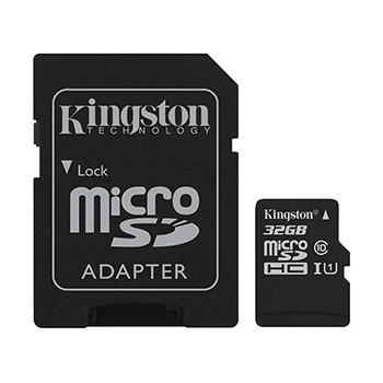 کارت حافظه microSDHC کینگستون کلاس 10 استاندارد UHC-I U1 سرعت 80MBps همراه با آداپتور SD ظرفیت 32 گیگابایت